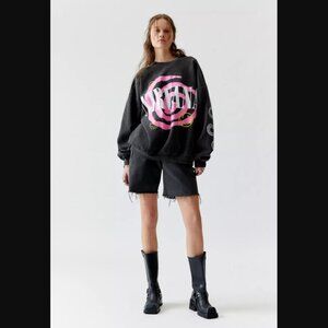 Urban Outfitter Nirvana Helix Smile Oversize Sweatshirt S/M NWT